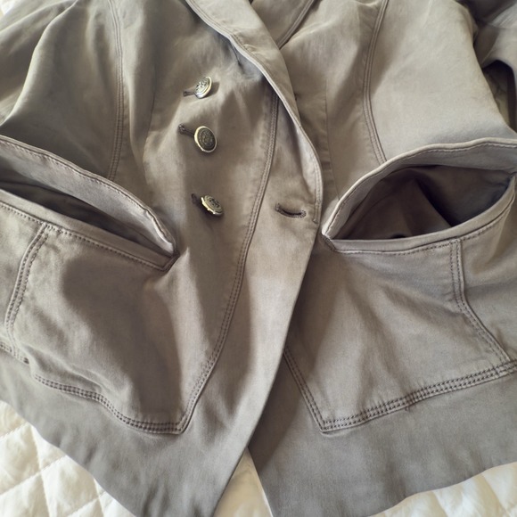 White House Black Market WHBM-Trophy Blazer Casual-Grey-Women's-Size 16 - Picture 9 of 15